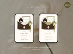 Brown and Ivory Save the Date Website Template Wedding Invitation with RSVP