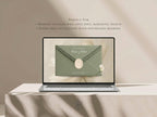 Save the Date Website Template  Sage & Lace Invitation with RSVP