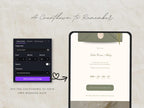 Save the Date Website Template  Sage & Lace Invitation with RSVP