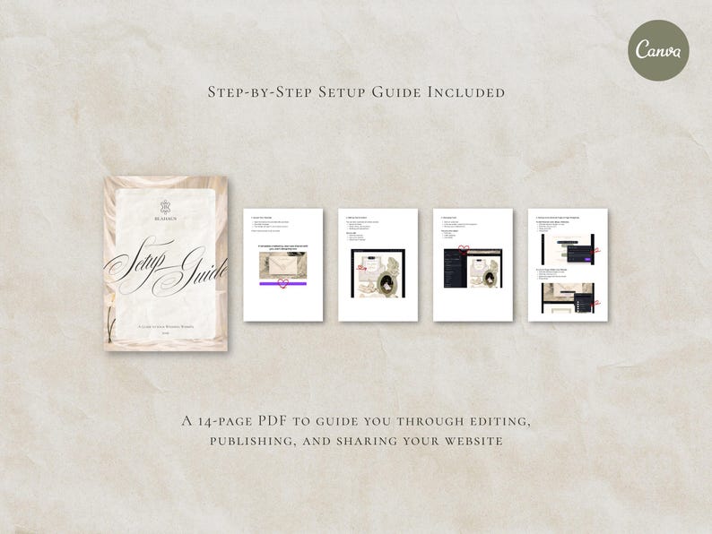 Save the Date Website Template  Sage & Lace Invitation with RSVP