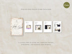 Wedding Website Template Canva Brown and Ivory Invitation with RSVP