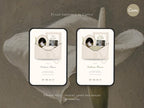 Pearl & Ivory Save the Date Website Template Wedding Invitation with RSVP