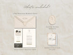 Pearl & Ivory Save the Date Website Template Wedding Invitation with RSVP